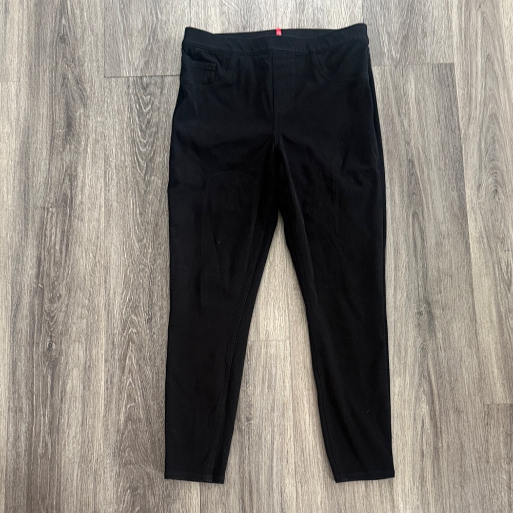 SPANX Black High-Waist Leggings Size Large Women’s Pullon Pants